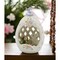 kevinsgiftshoppe Ceramic Easter Bunny Rabbit with Tulip Flowers In Carved Egg Ornament   Kitchen Decor Spring Decor Easter Decor
